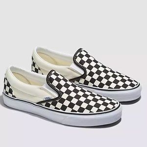 Vans Classic Slip-On Checkerboard Shoe black/offwhite
